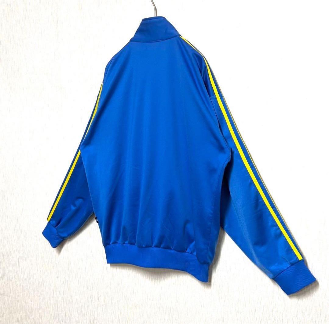 【レアカラー‼️】90s adidasファイヤーバードジャージ M 青 黄 古着