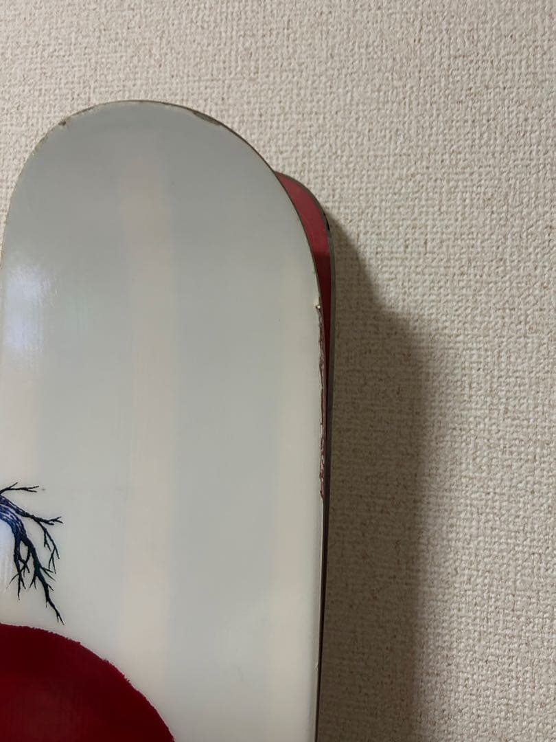 line スキー板 木の幹デザイン