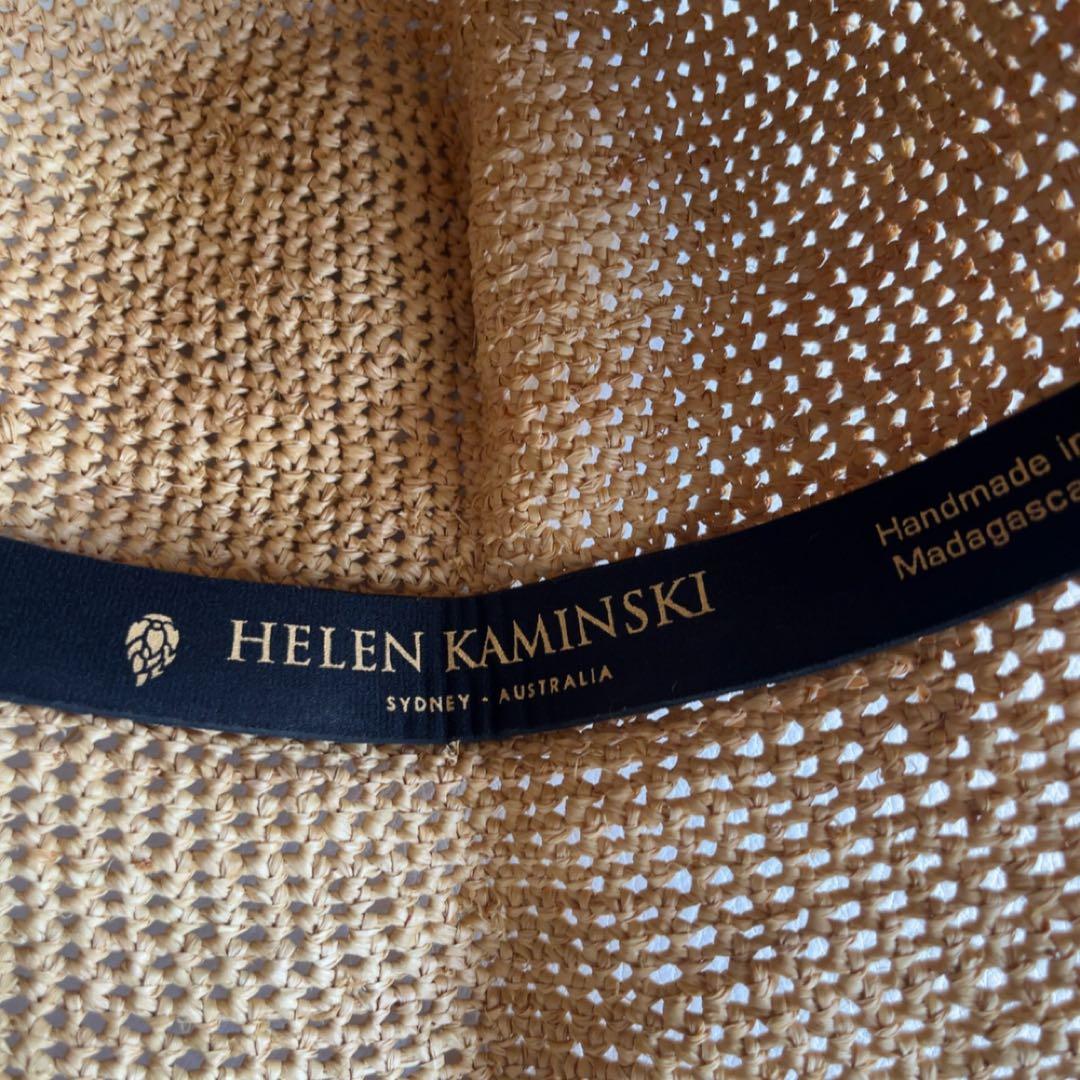 ヘレンカミンスキー　レースラフィアハット　希少デザイン　麦わら帽子　折りたたみ