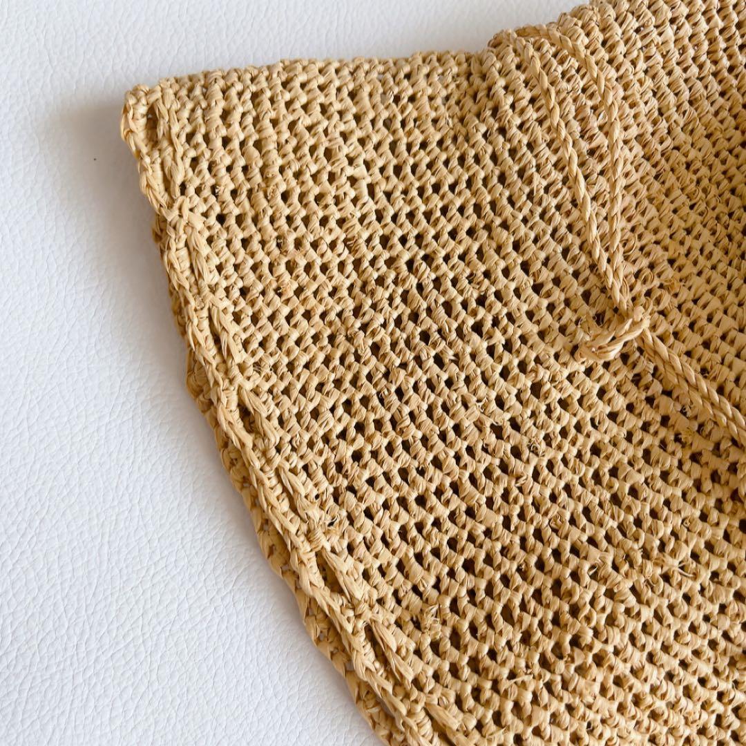 ヘレンカミンスキー　レースラフィアハット　希少デザイン　麦わら帽子　折りたたみ