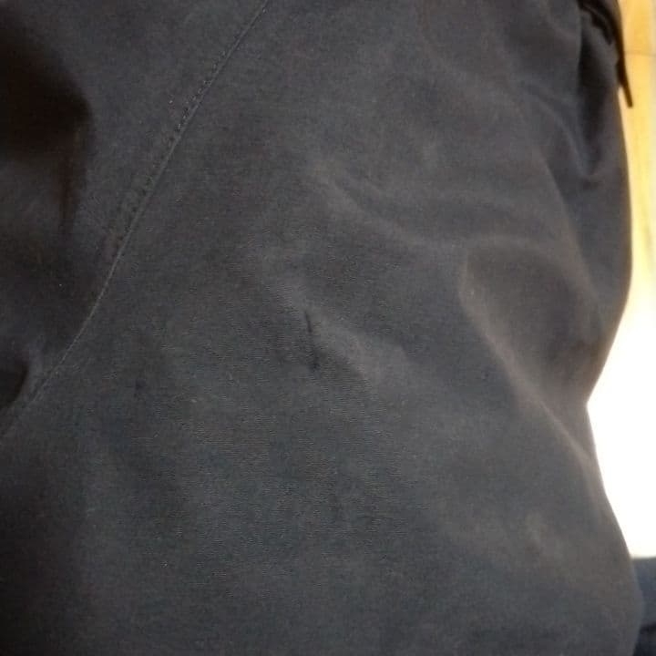 ONIGAKE フード付きレインスーツ 黒 パンツはサロペット付き　サイズＬ