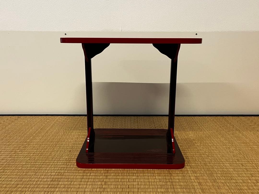 塗師 目白宗芳 小四方棚 輪島塗 組立棚 木製 茶棚 棚物 茶道具 共箱