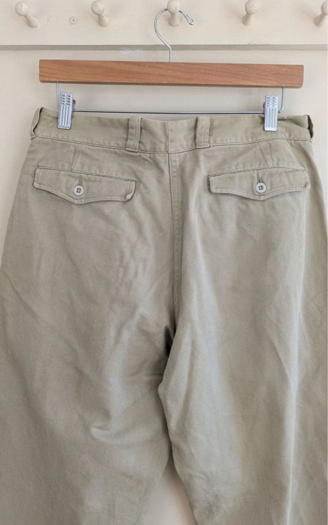 【希少】 実物 フランス軍 M52 前期 1タック サイズ23