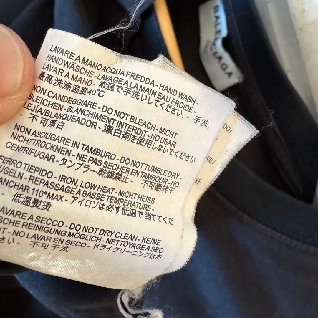 バレンシアガ　BBモードクルーネックロゴプリント　Tシャツ