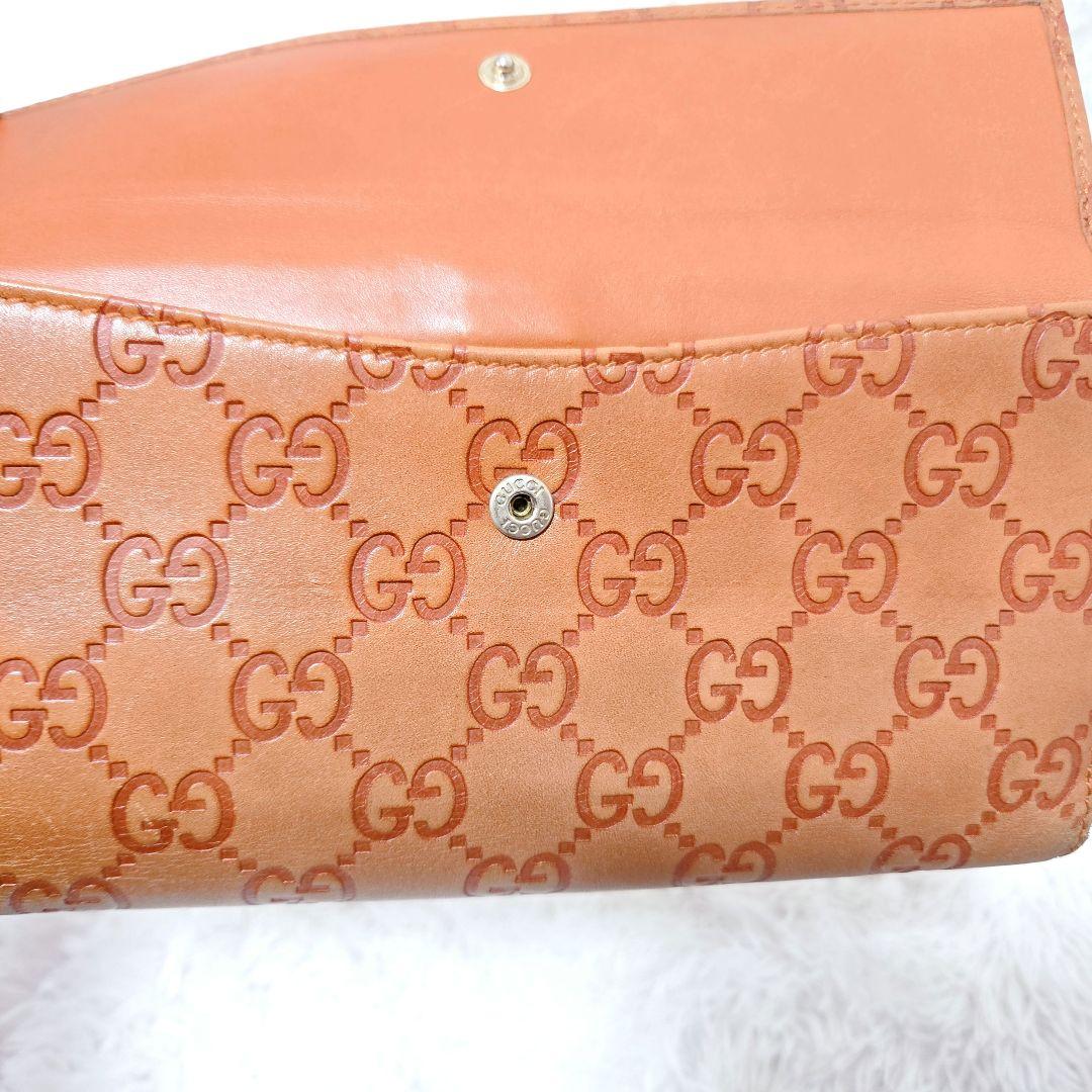 GUCCI グッチ ホースビット ジャッキー 長財布 GG柄 型押し レザー