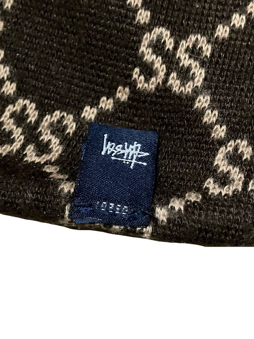 old stussy 紺タグ モノグラム マフラー パロディ