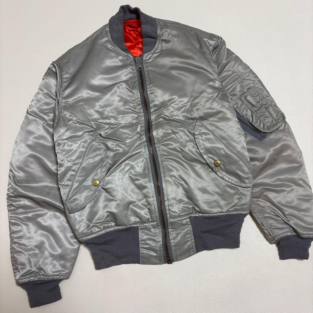 BRANDED GARMENTS MA-1 USA製 シルバー