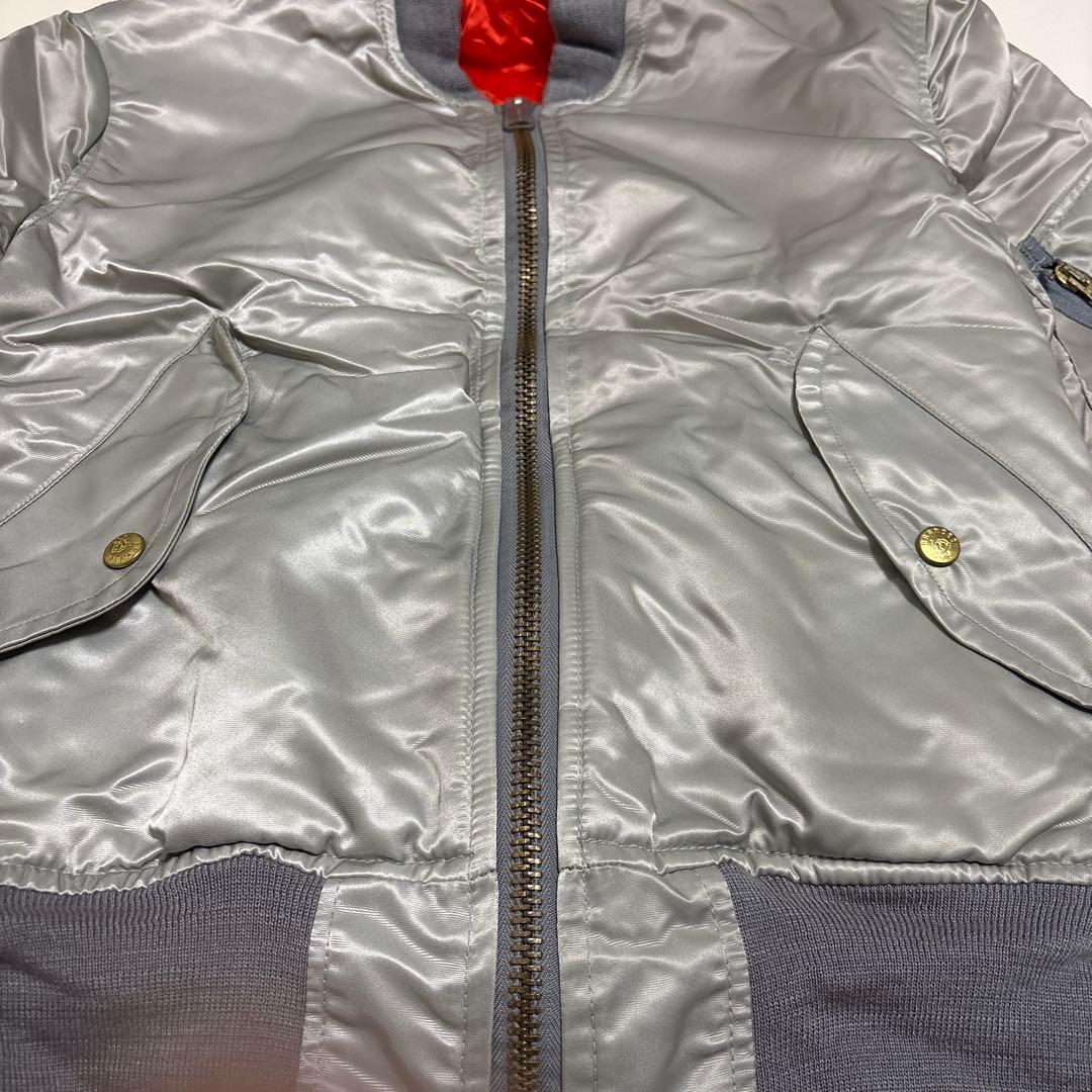 BRANDED GARMENTS MA-1 USA製 シルバー
