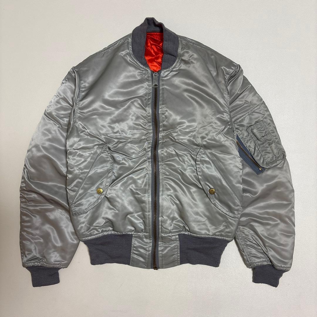 BRANDED GARMENTS MA-1 USA製 シルバー