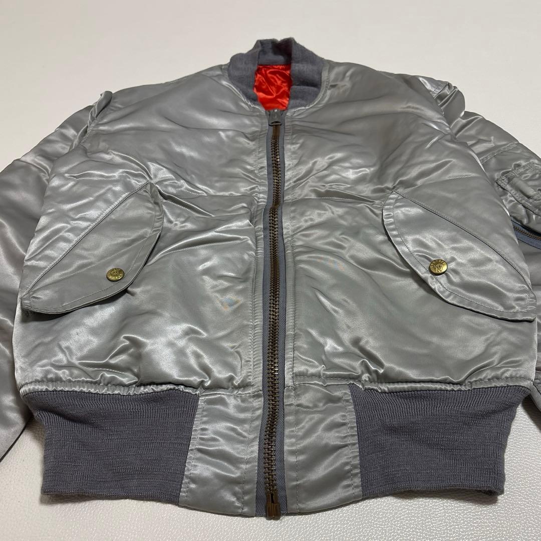 BRANDED GARMENTS MA-1 USA製 シルバー