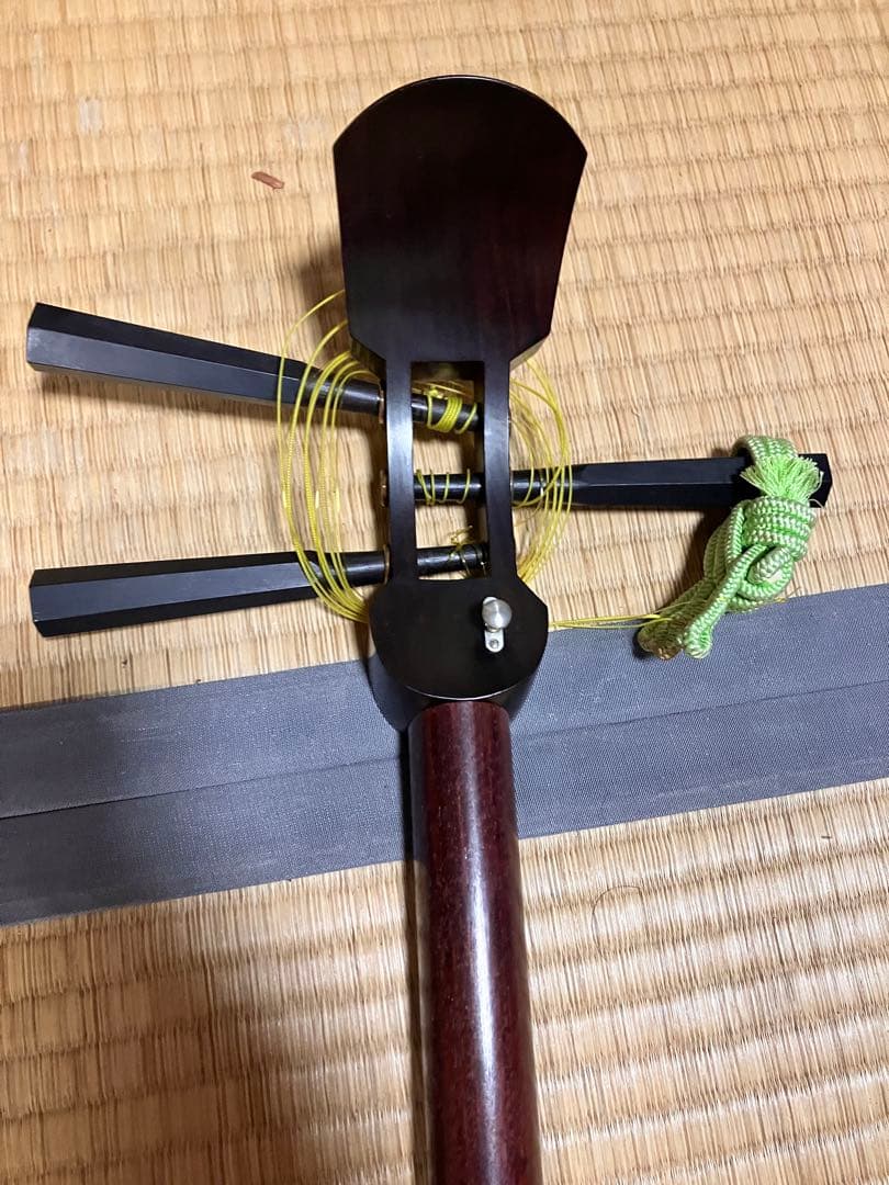 三味線 中棹 東さわり付 皮破れ