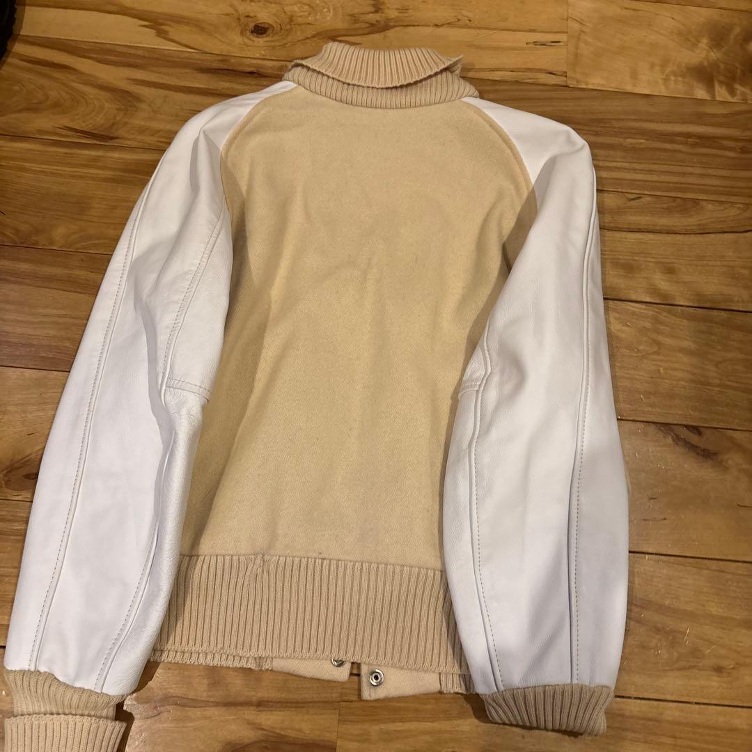 SKOOKUM スタジャン ベージュ/ホワイト サイズ38
