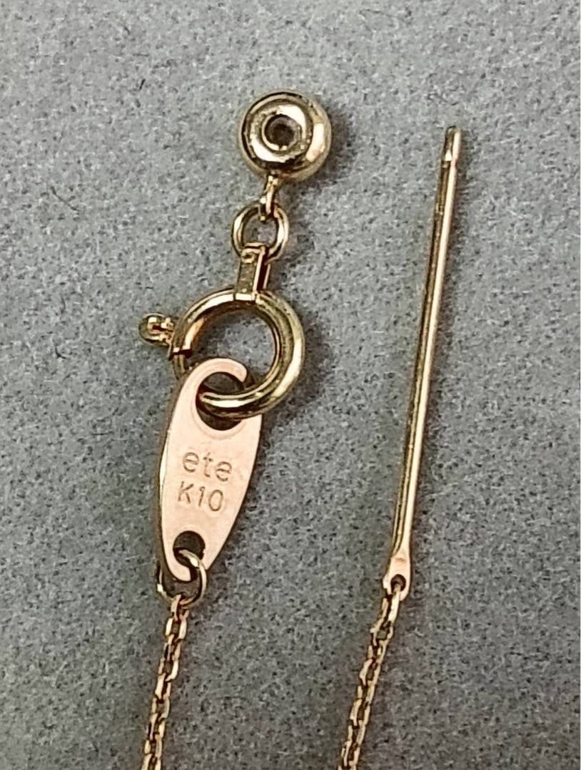 ete エテ k10 YG スライドピンアジャスターネックレス
