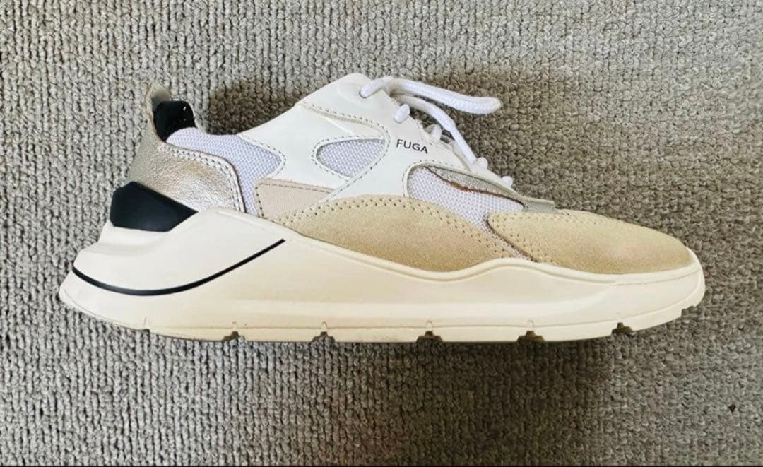 D.A.T.E. FUGA ホワイト/ベージュ スニーカー