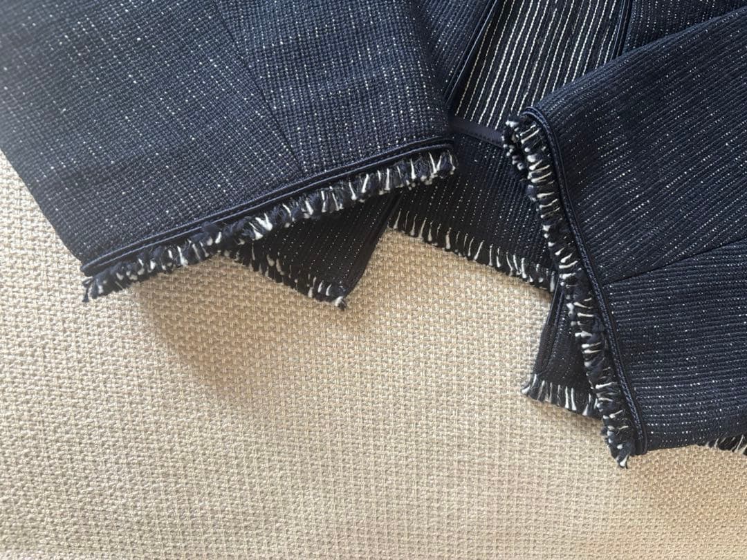 【美品】トゥモローランド ボールジィ　ツイード　ノーカラージャケット