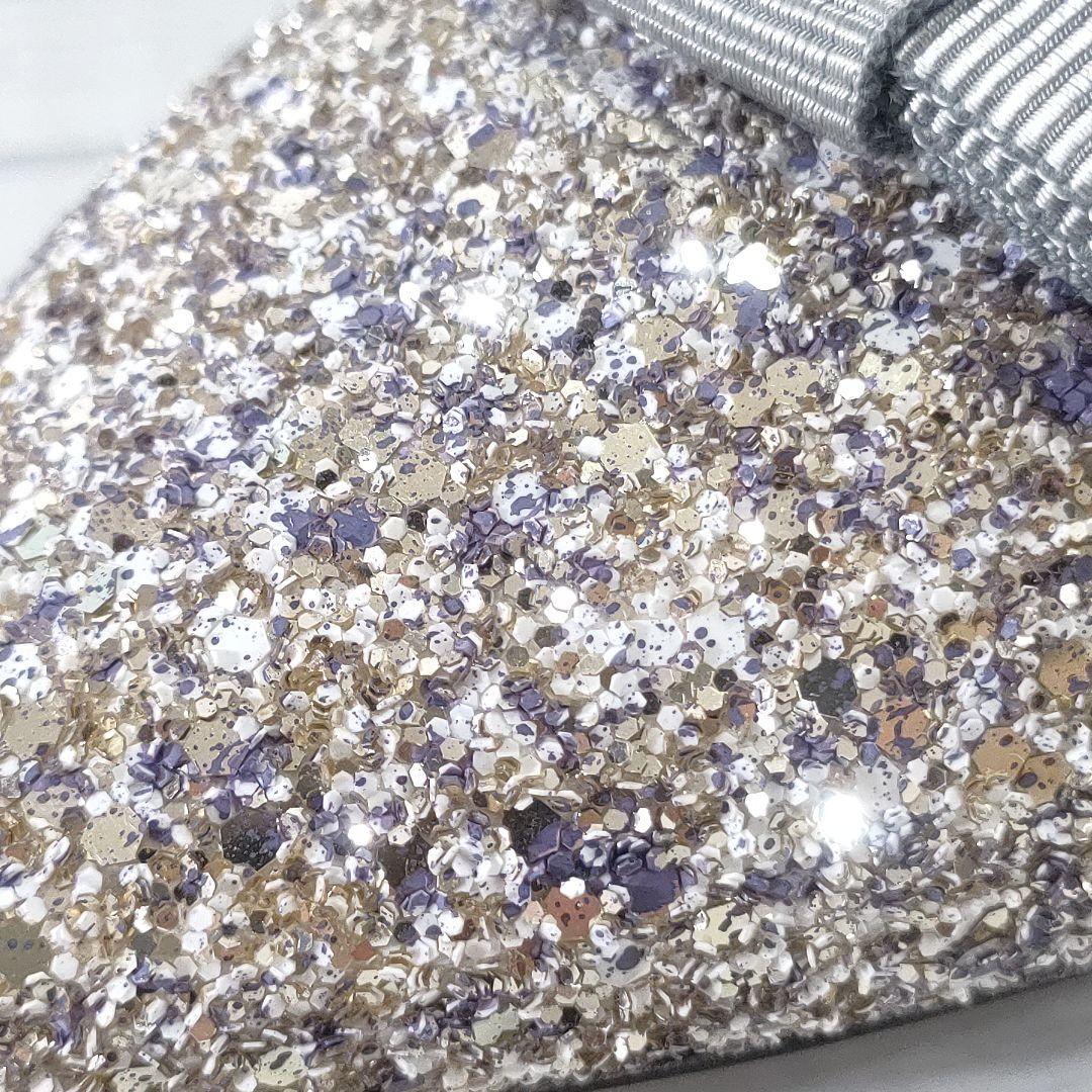 箱付き✨ジミーチュウ　GALA　グリッターパンプス　シルバー×パープル　37