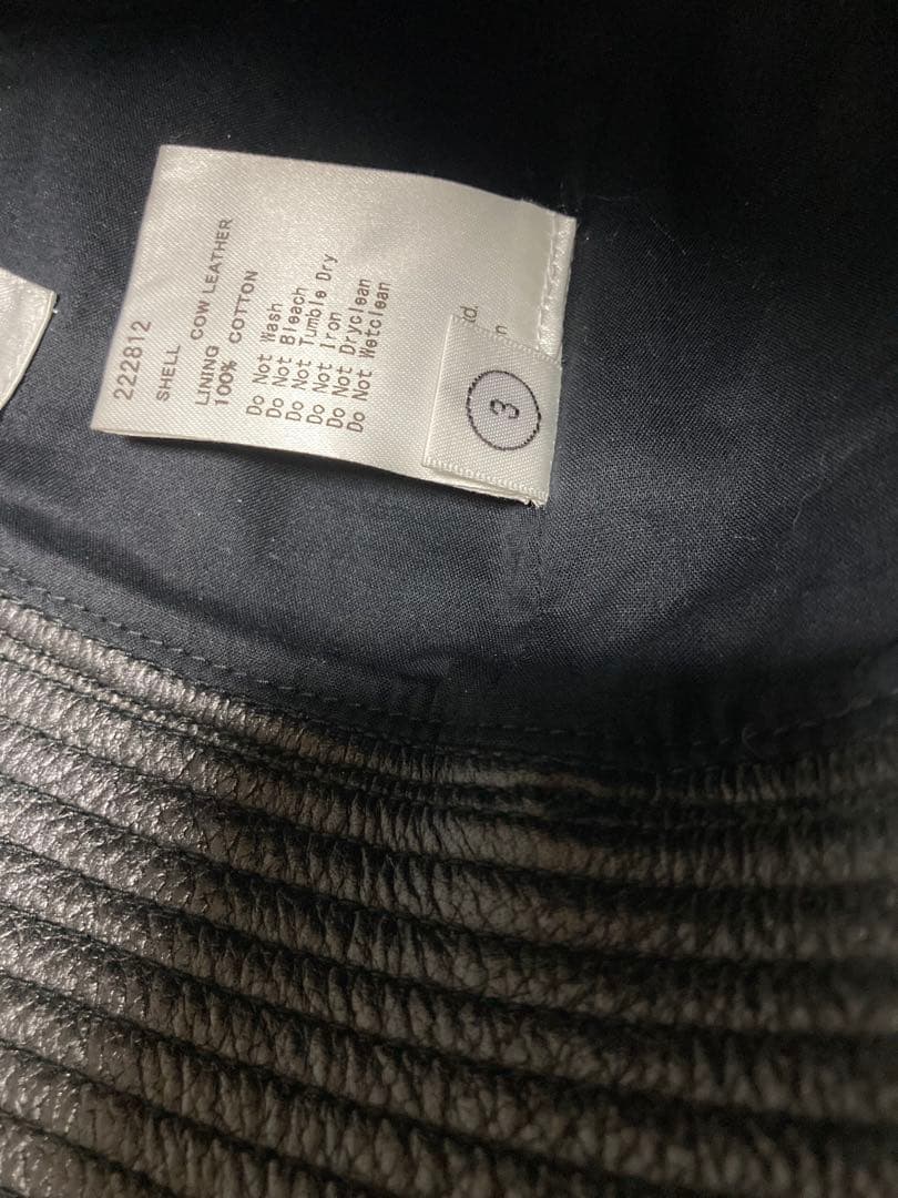 帽子 KIJIMA TAKAYUKI COW LEATHER SAILOR HAT