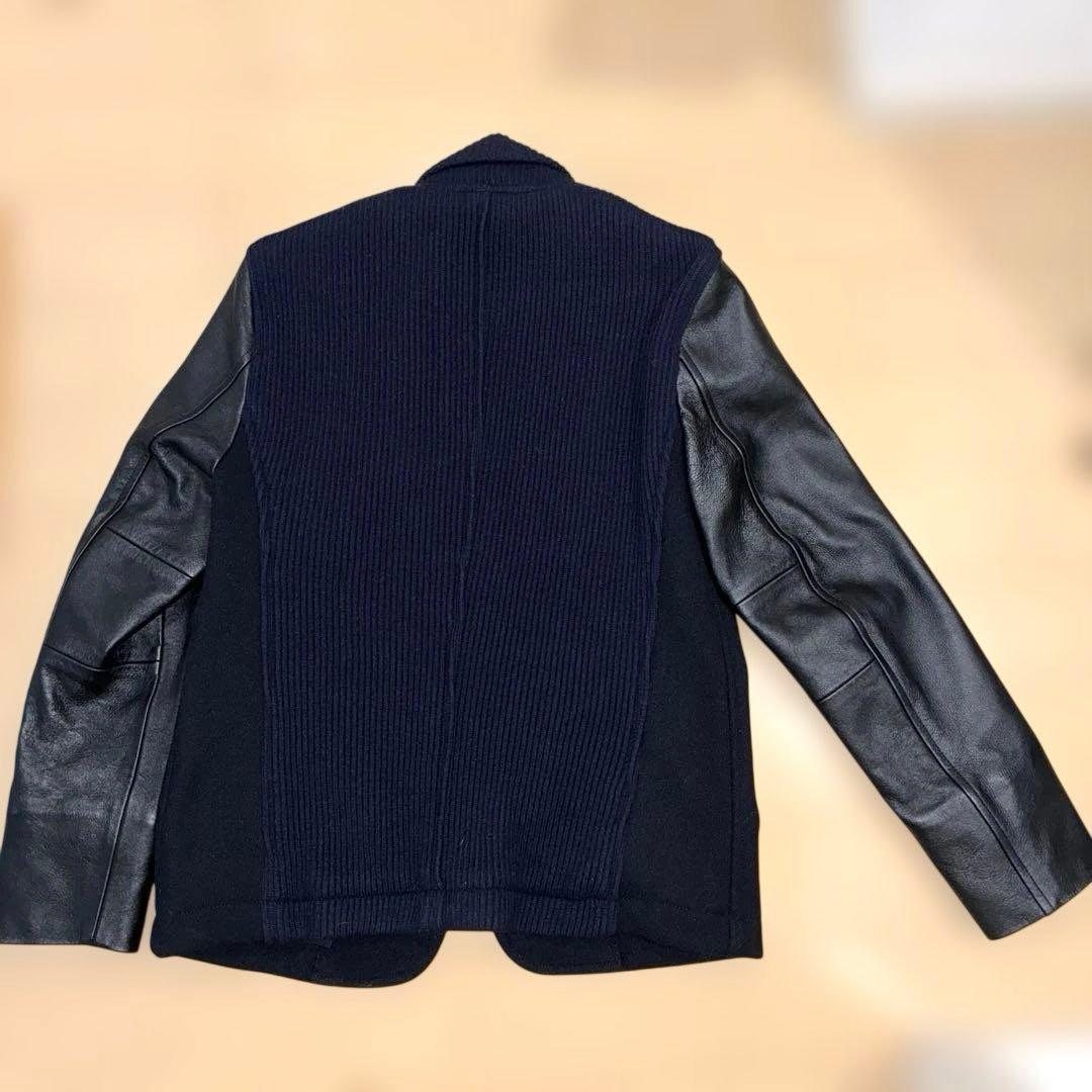 美品　BLUE BLUE ドリルメルトンアワードジャケット　スタジャン　Ｍ