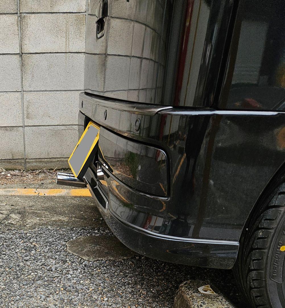 a軽自動車 オールステンレス ハス切りテール　デュアルマフラーカッター２本出し