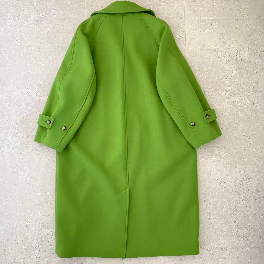 メゾンスペシャル　スーパー140メルトンステンカラーコート　ロングコート　ウール