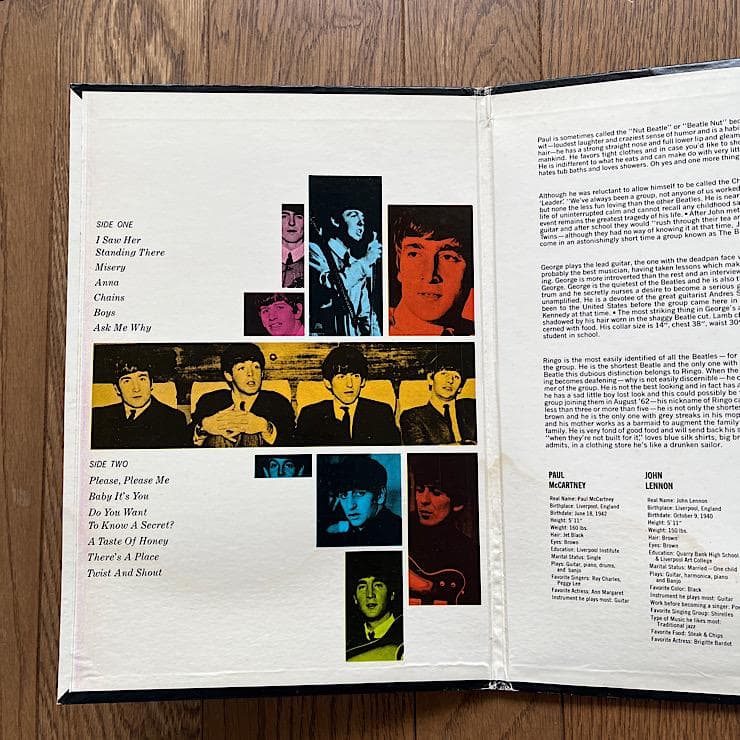 ★VEE-JAY オリジナル盤 ビートルズ SONGS, PICTURES ～