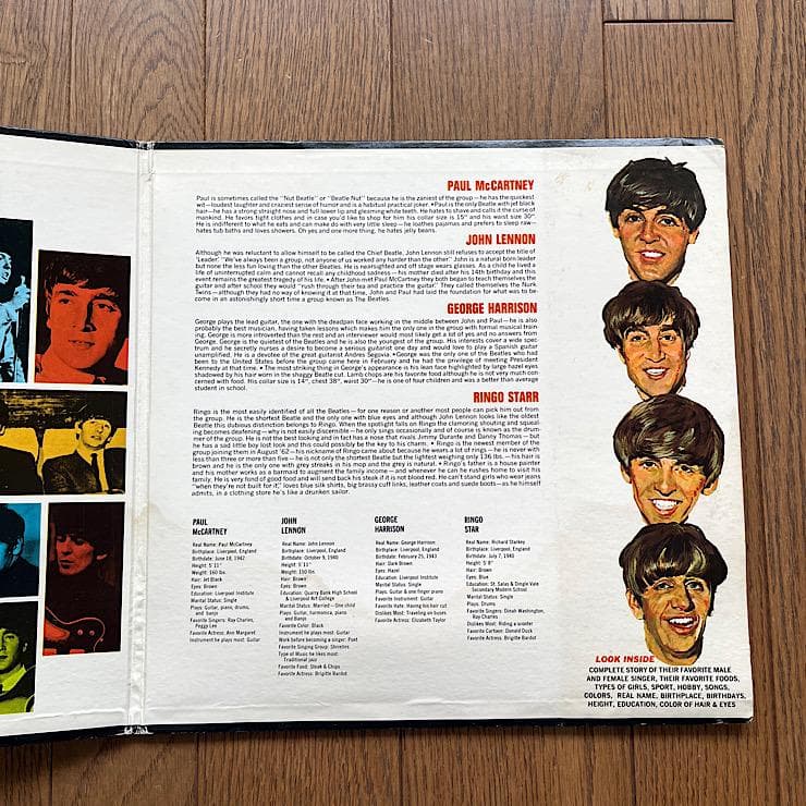 ★VEE-JAY オリジナル盤 ビートルズ SONGS, PICTURES ～