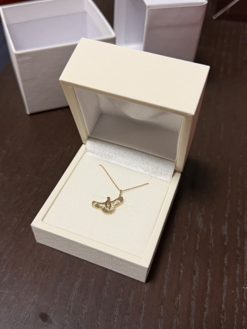 MASAKI AMSEI 羽ばたく雷鳥のペンダントトップ K10