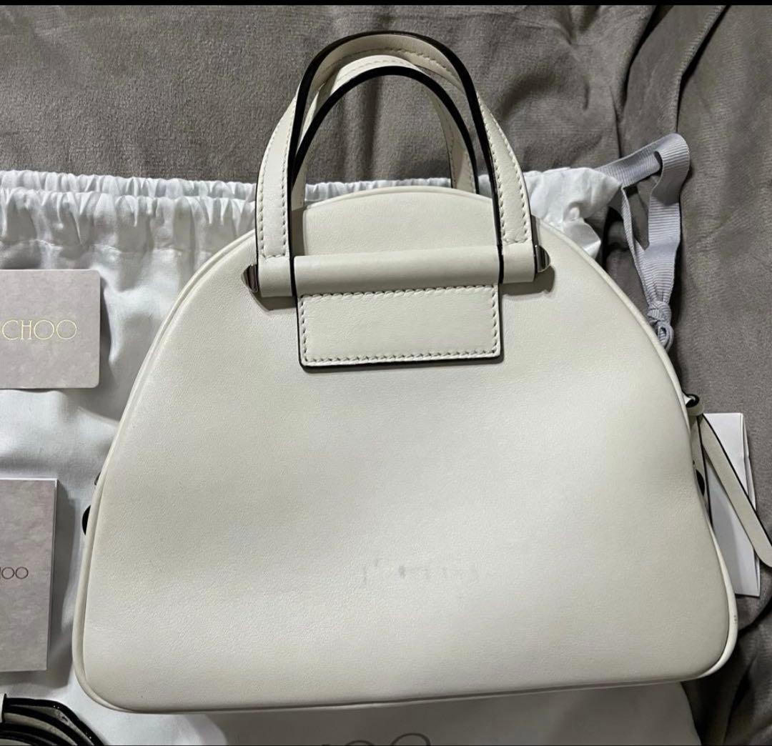 ジミーチュウ レザー ヴァレンヌ　ボーリング　ミニ　ハンド ショルダーバッグ