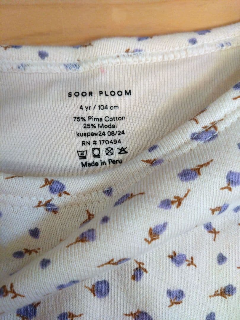 【soor ploom】 rosebud ワンピース　4y