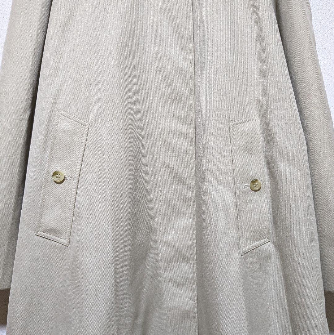 美品 英国製 90s バーバリー ステンカラーコート レディース ロング W93