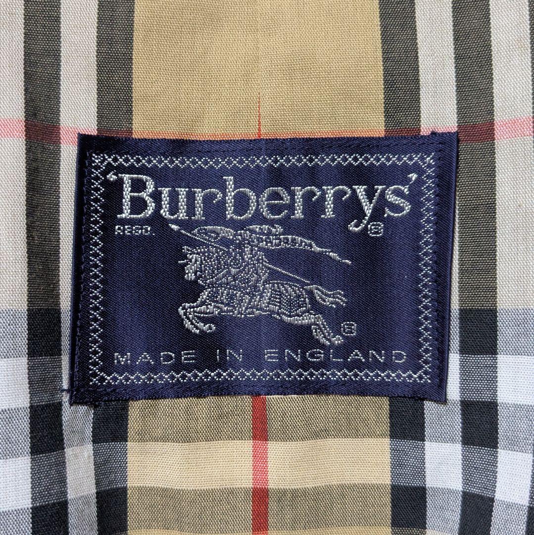 美品 英国製 90s バーバリー ステンカラーコート レディース ロング W93