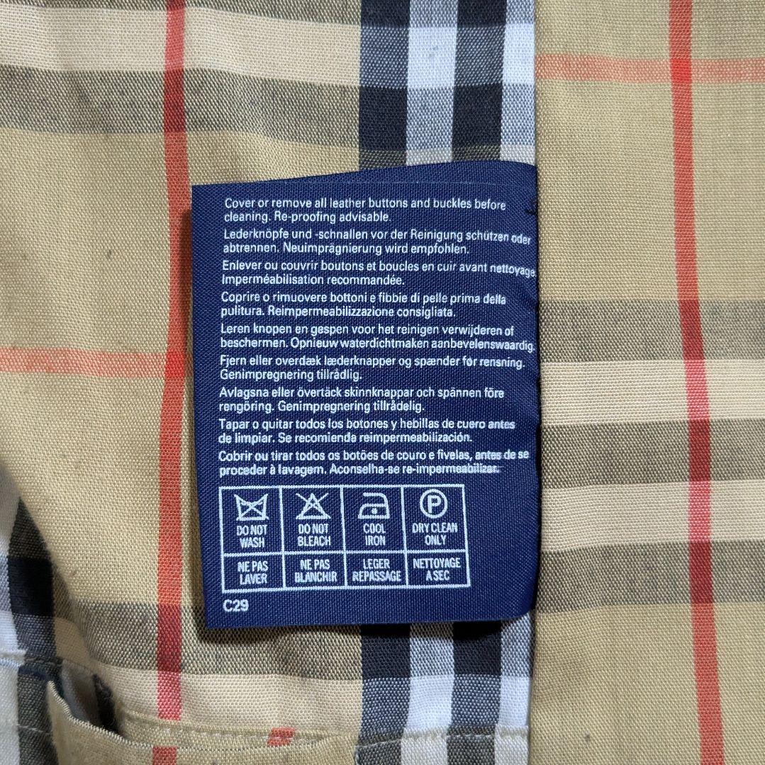 美品 英国製 90s バーバリー ステンカラーコート レディース ロング W93