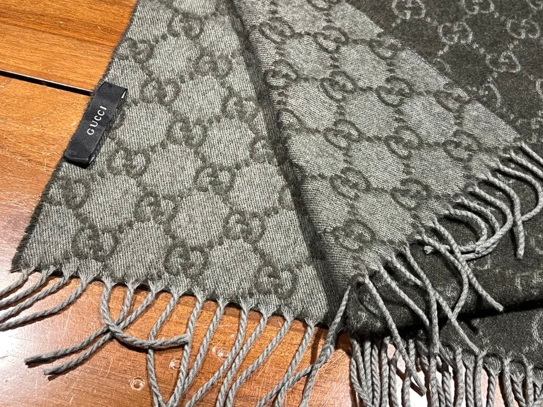 GUCCI GGパターン カシミヤマフラー