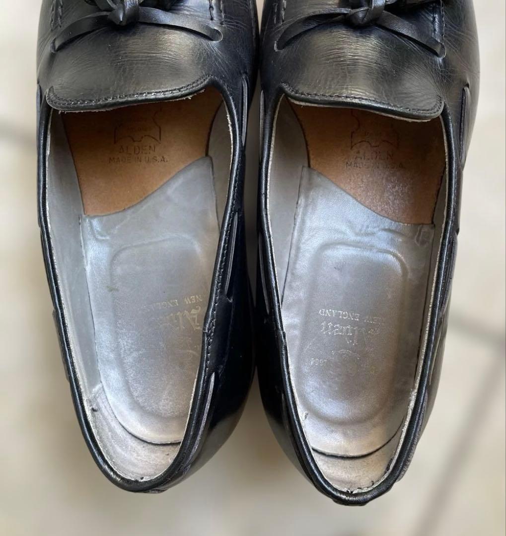 【わたち。】Alden 660 Black Tassle Loafers