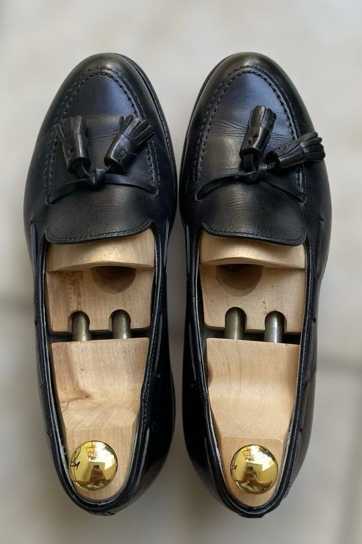 【わたち。】Alden 660 Black Tassle Loafers