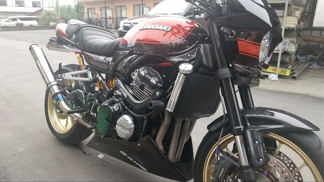 Z900RS用中華アクラポビッチタイプフルエキマフラー