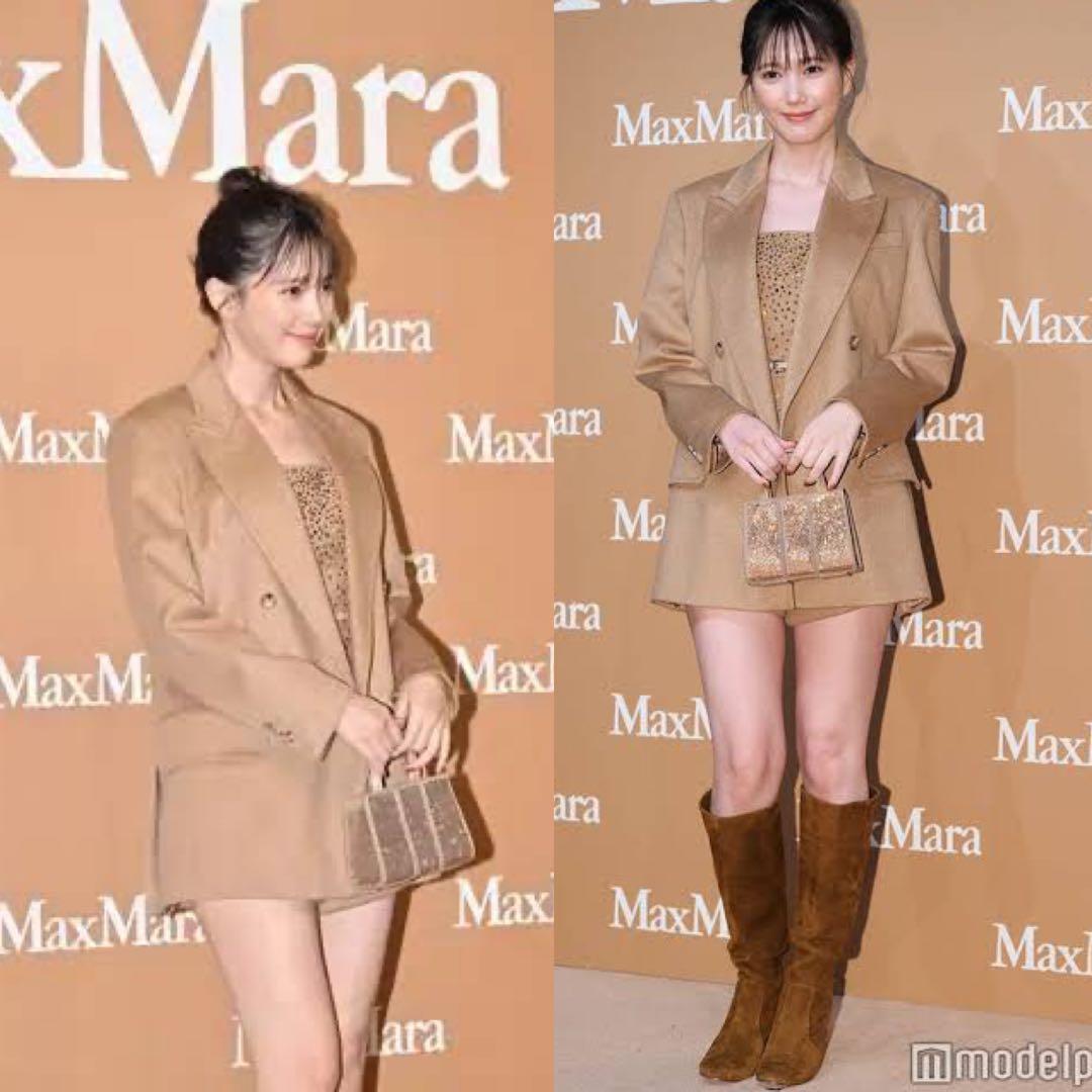 サオ様 おまとめです 値札付未使用 Max Mara キャメル100%ブレザー