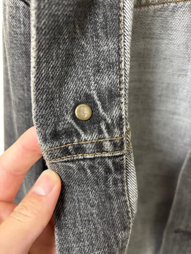 希少 90s Levi's 70505 先染め 3rdブラックデニムジャケット