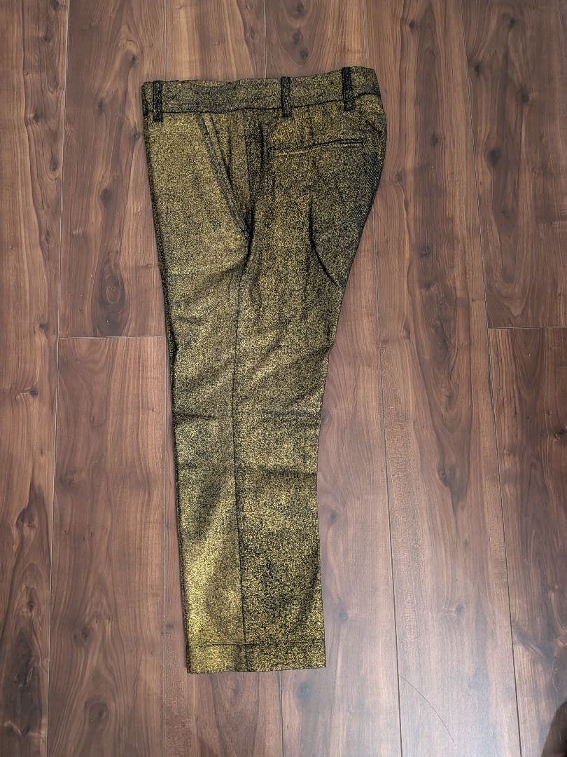 ANN DEMEULEMEESTER 2014AW ゴールドパンツ XS