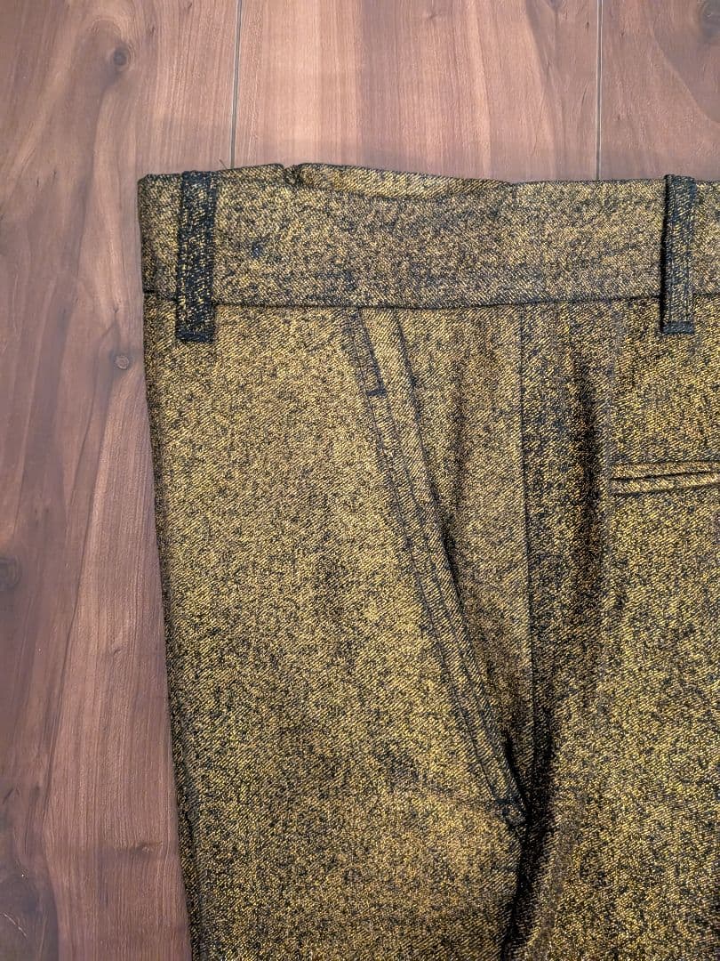 ANN DEMEULEMEESTER 2014AW ゴールドパンツ XS