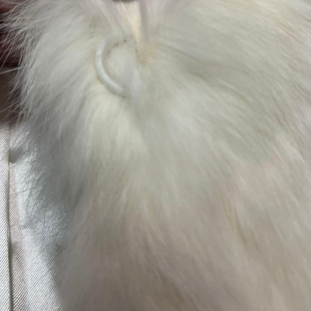 00s ラビットファー　コート　ホワイト　y2k ダークコア　フェアリーグランジ