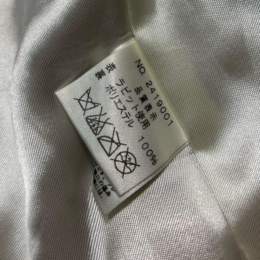 00s ラビットファー　コート　ホワイト　y2k ダークコア　フェアリーグランジ