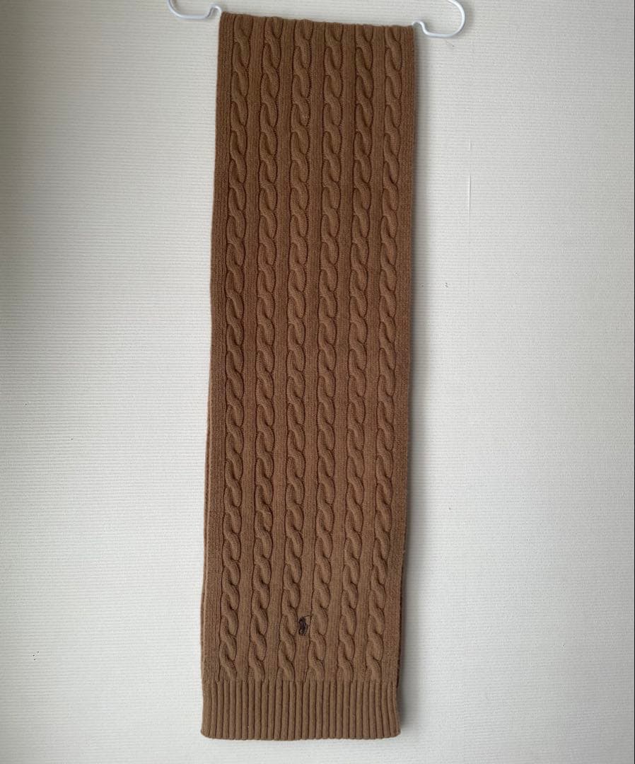 Polo Ralph Lauren ケーブル編みマフラー ベージュ新品未使用