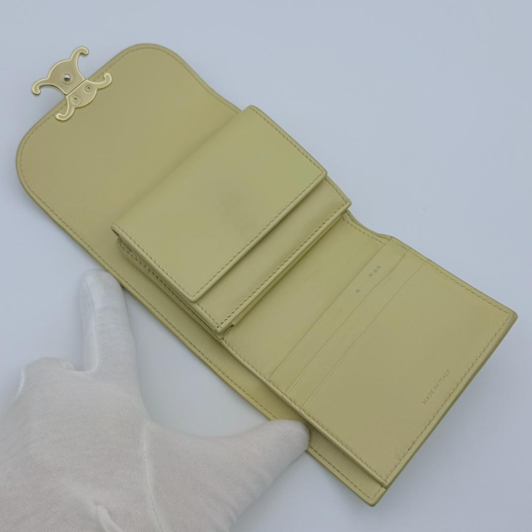 CELINE セリーヌ トリオンフ スモール フラップウォレット 三つ折り財布