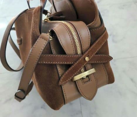 美品　アニヤ・ハインドマーチ　スモールウィルソン　スエード　ブラウン　2way