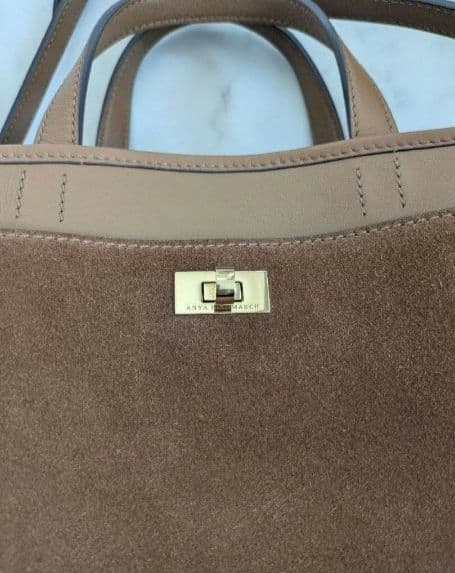 美品　アニヤ・ハインドマーチ　スモールウィルソン　スエード　ブラウン　2way