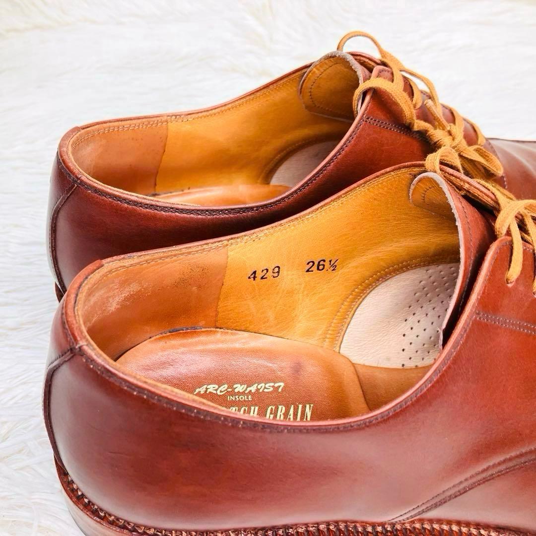 【美品】SCOTCH GRAIN26.5㌢Uチップ429 スコッチグレイン　茶