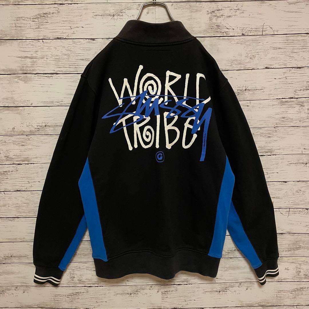 461【人気Lサイズ】ステューシー♤刺繍ビッグロゴ　スウェット　スタジャン　人気