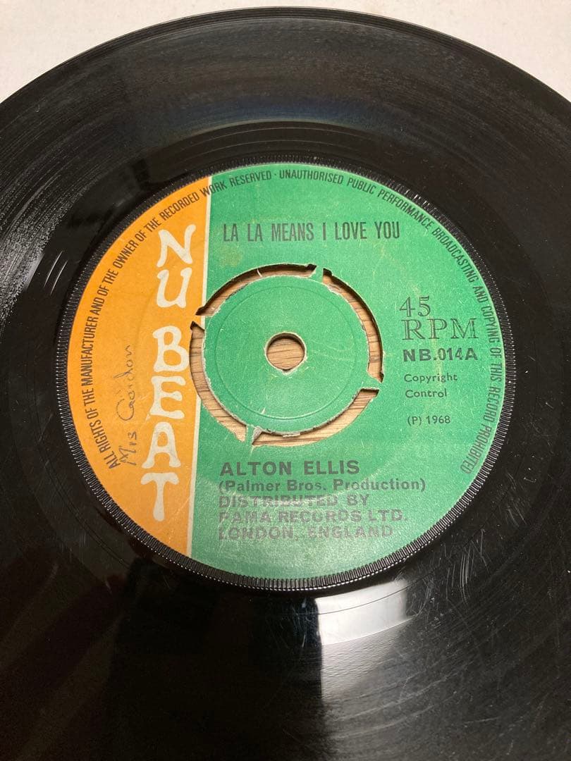 洋楽 Alton Ellis /La La Means I Love You