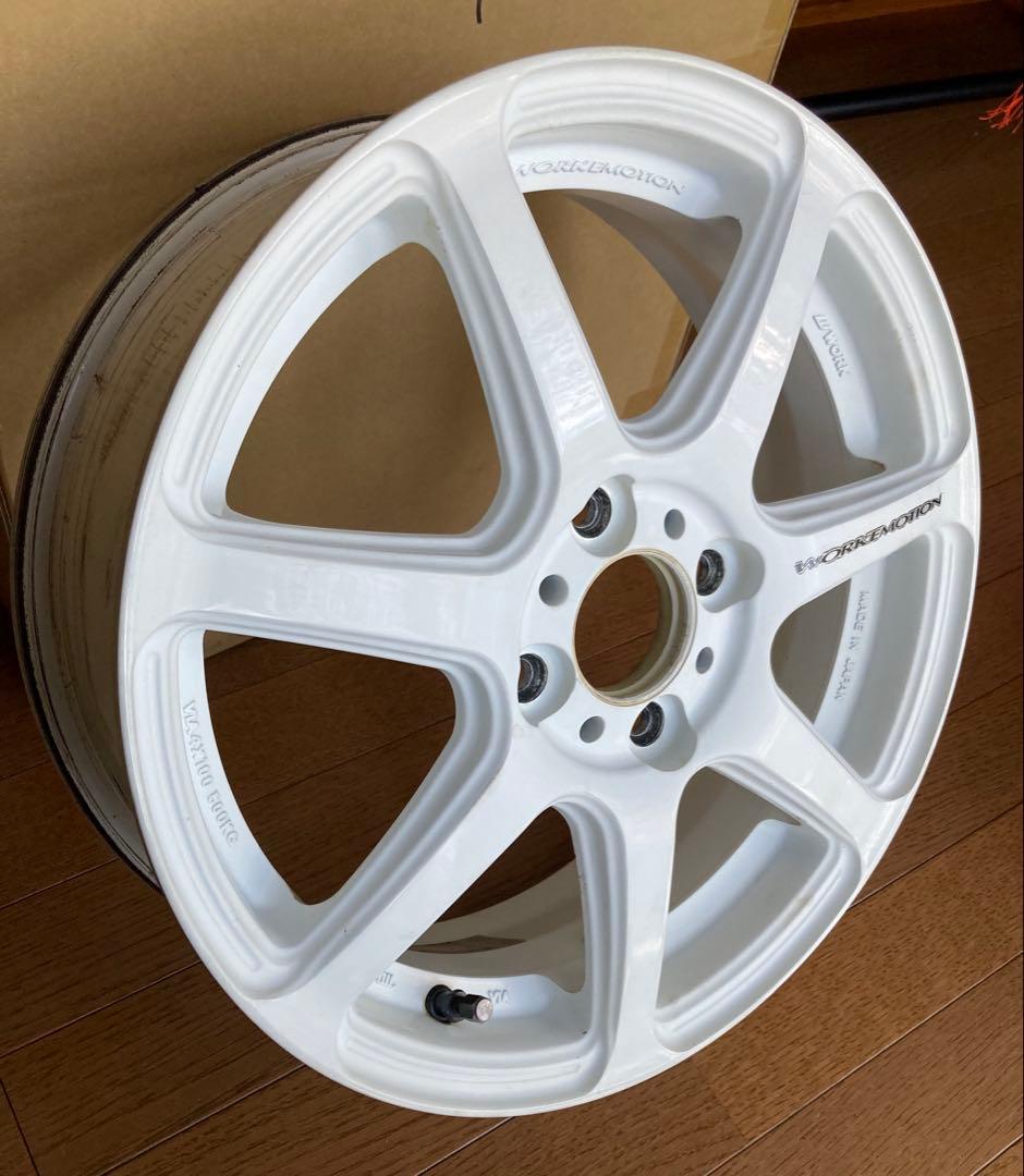 ワーク エモーション T7 15インチ PCD100 4穴 ホワイト 2本